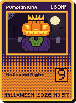 pumpkin king trading card
